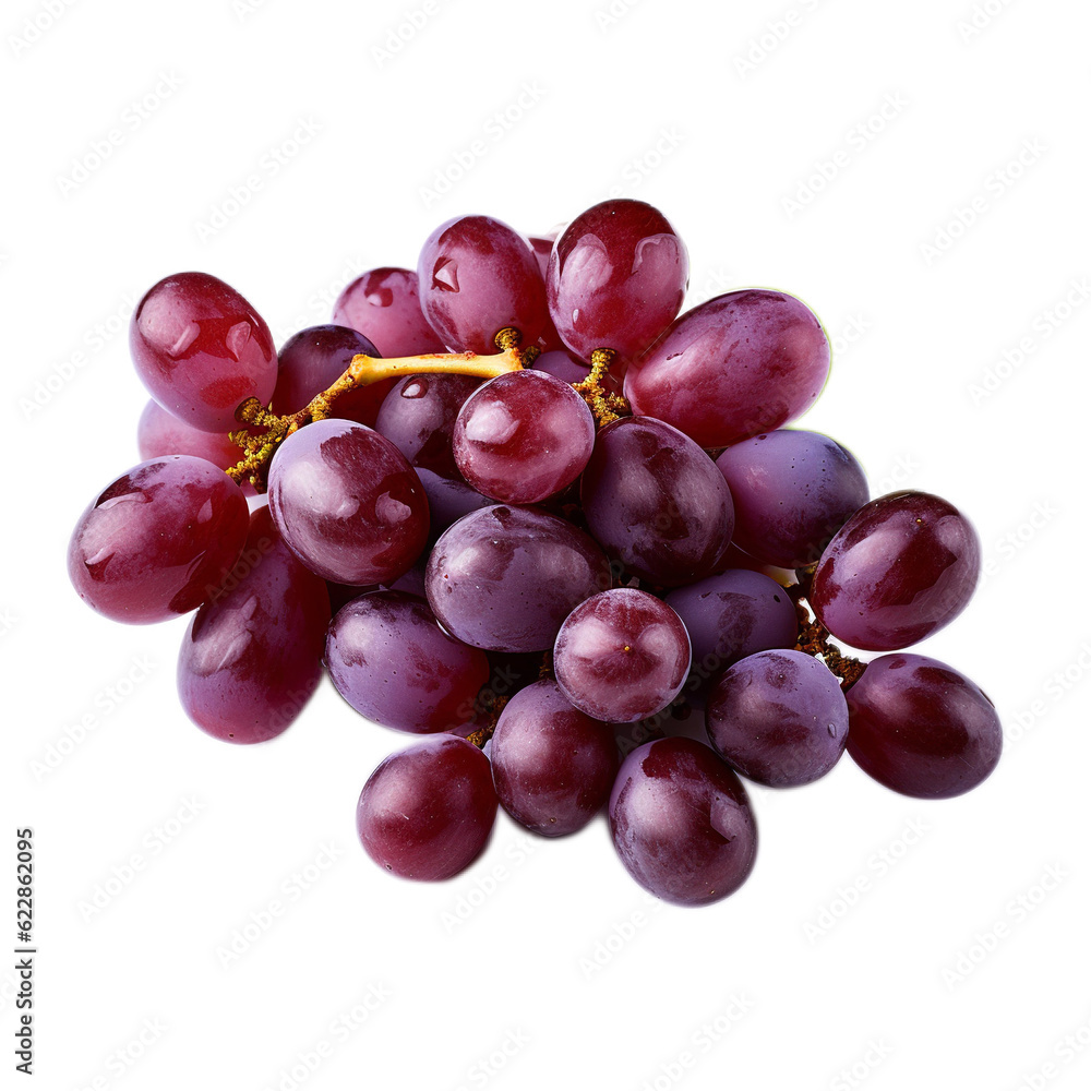 Fototapeta premium red grapes isolated on white