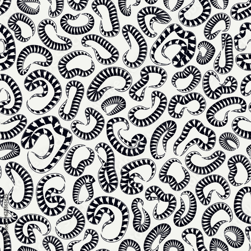 Abstract seamless pattern with microbe, virus, bacteria. Trendy doodle print. Modern sketch background. Hand drawn repeating amorphous spots wallpaper. Organic motif backdrop