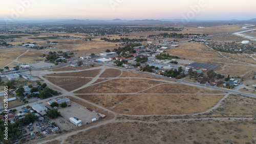 Aerial View of Eastern Antelope Valley, Los Angeles County, California