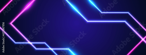 Abstract glowing neon lights background vector.