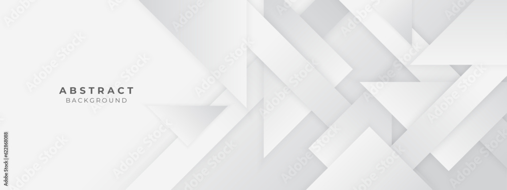 Obraz premium Abstract white square shape with futuristic concept background