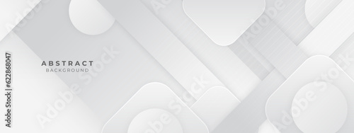 Abstract white monochrome vector background, for design brochure, website, flyer. Geometric white wallpaper for certificate, presentation, landing page