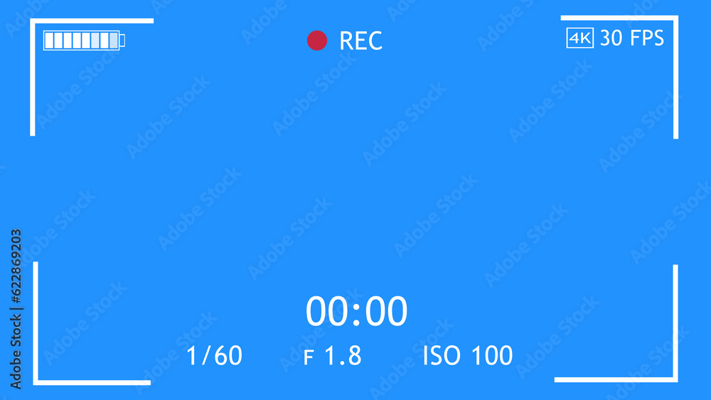 Camera mobile recording screen overlay animation with chroma key. DSLR