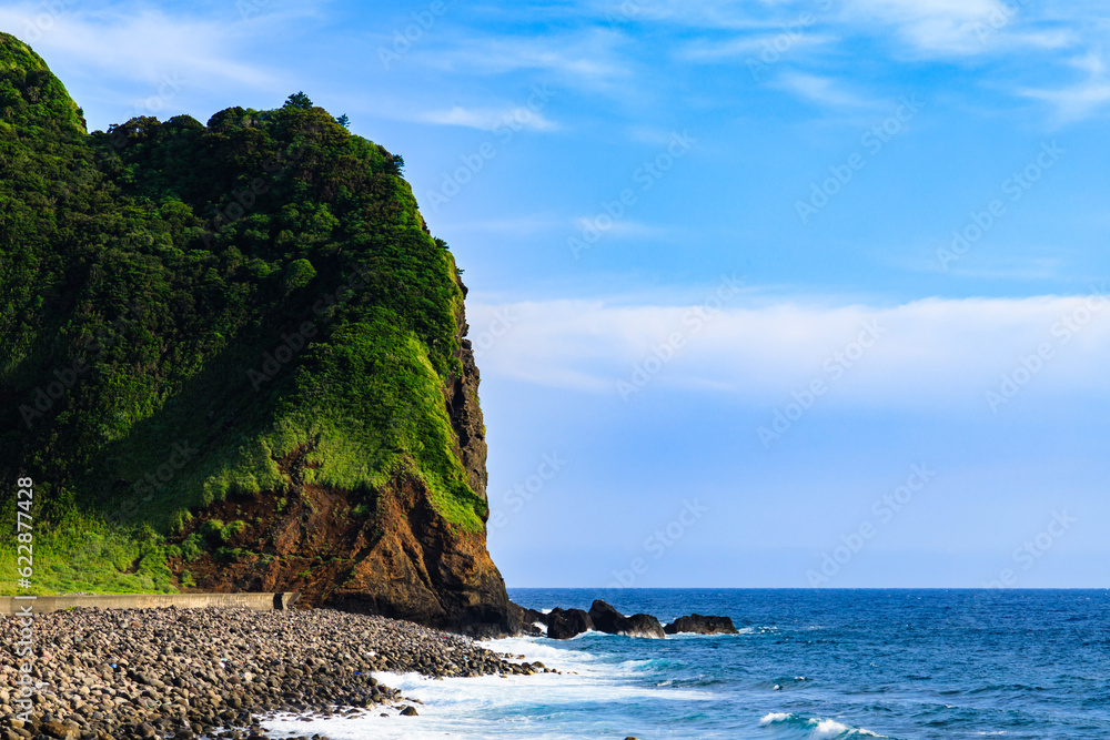 Naklejka premium 横間ヶ浦海岸の景色