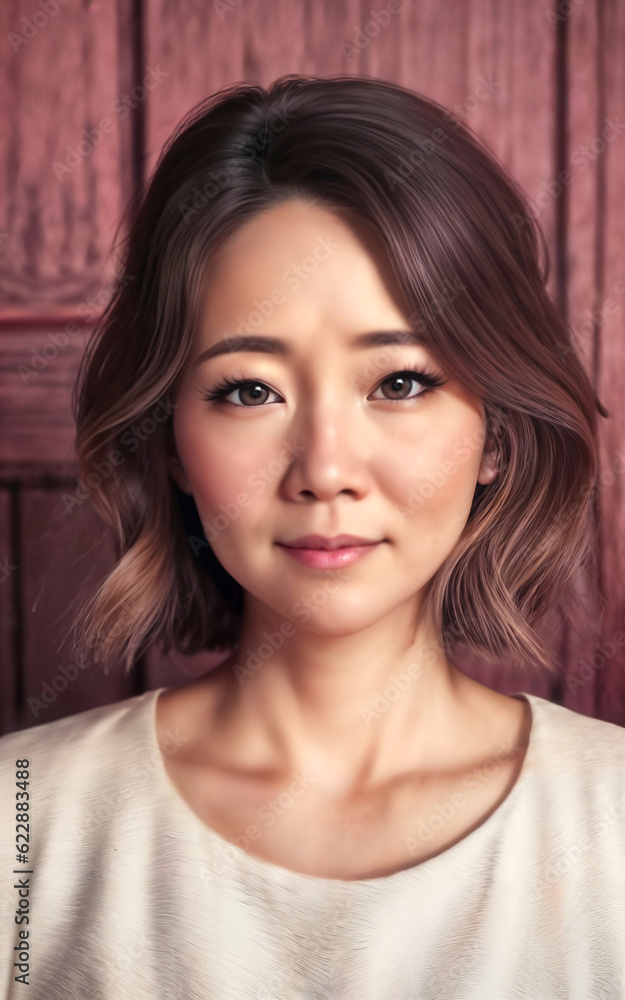 lovely beautiful asian woman at comfort apartment, generative AI lovely beautiful asian woman at comfort apartment, generative AI