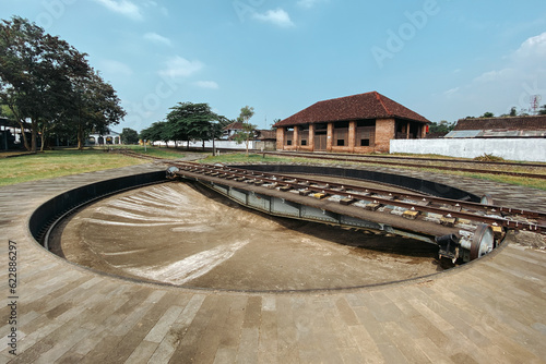 Wallpaper Mural Old traditional turntable for locomotive train at Ambarawa Railway Museum, Central Java, Indonesia Torontodigital.ca