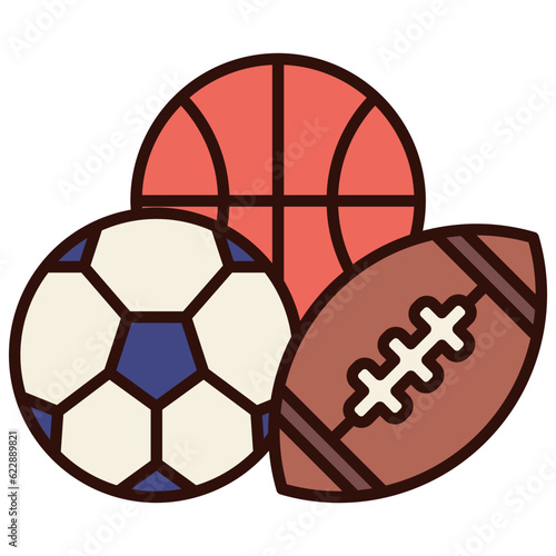 assorted sports balls illustration
