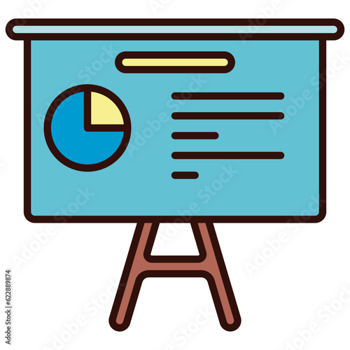 whiteboard for presentation illustration