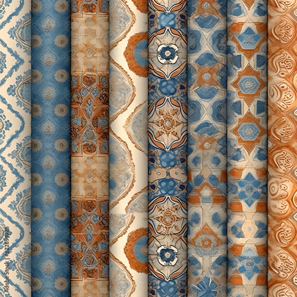 thai silk fabric,Ai generated