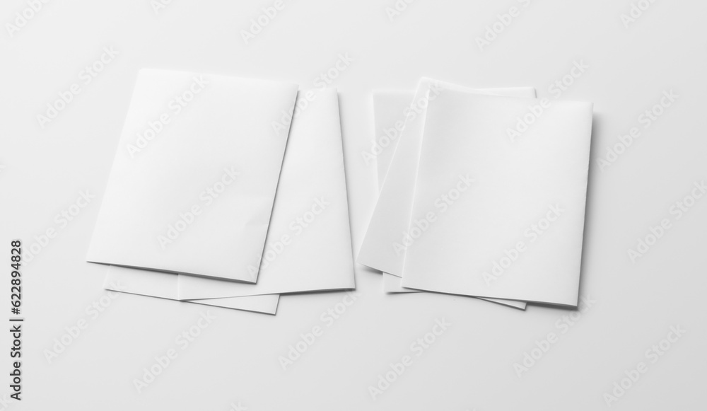 Faake Paper Work White paper mock-ups isolated on white background, Blank portrait paper ...