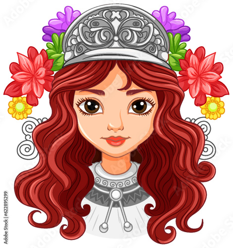 Beautiful woman portrait isolated