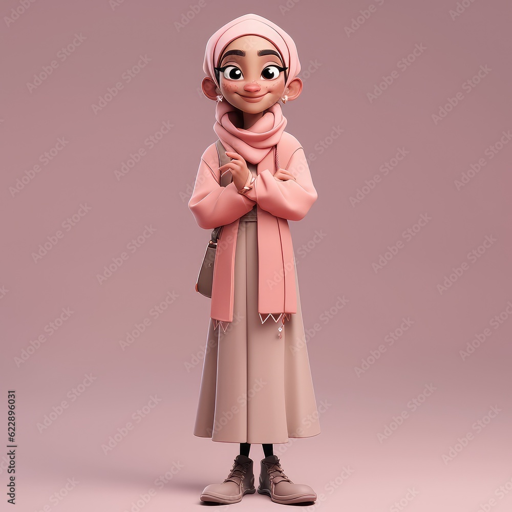 3d character smiling expression. youg cute 3d on minimal background 3d character smiling expression. youg cute 3d on minimal background