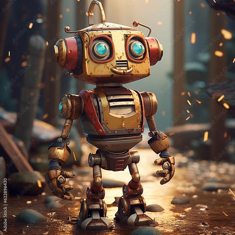 Robot toy figurine character Robot toy figurine character