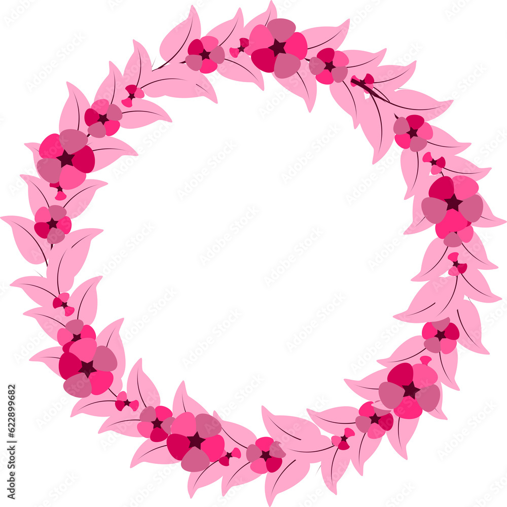 Floral Wreath Clipart,  Tropical wreath