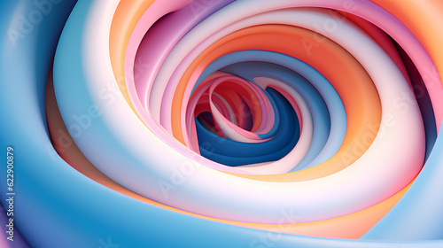 Waving blue and pink abstract background