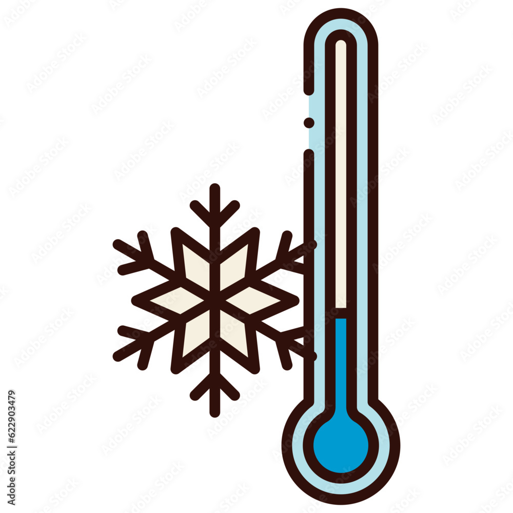 winter temperature illustration