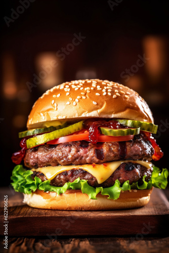 meat fat hamburger beef food fast burger food sandwich snack fast. Generative AI.