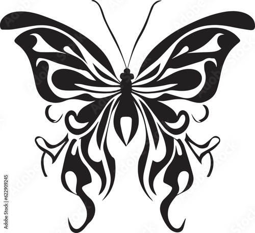 Butterfly vector tattoo design