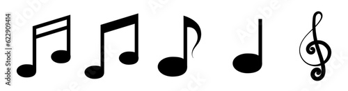 musical note sheet icon symbol