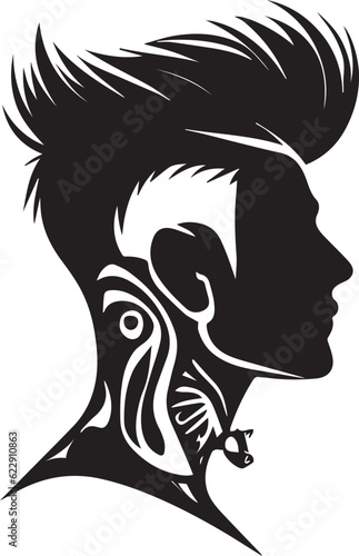 Wallpaper Mural Hair style vector tattoo design illustration Torontodigital.ca