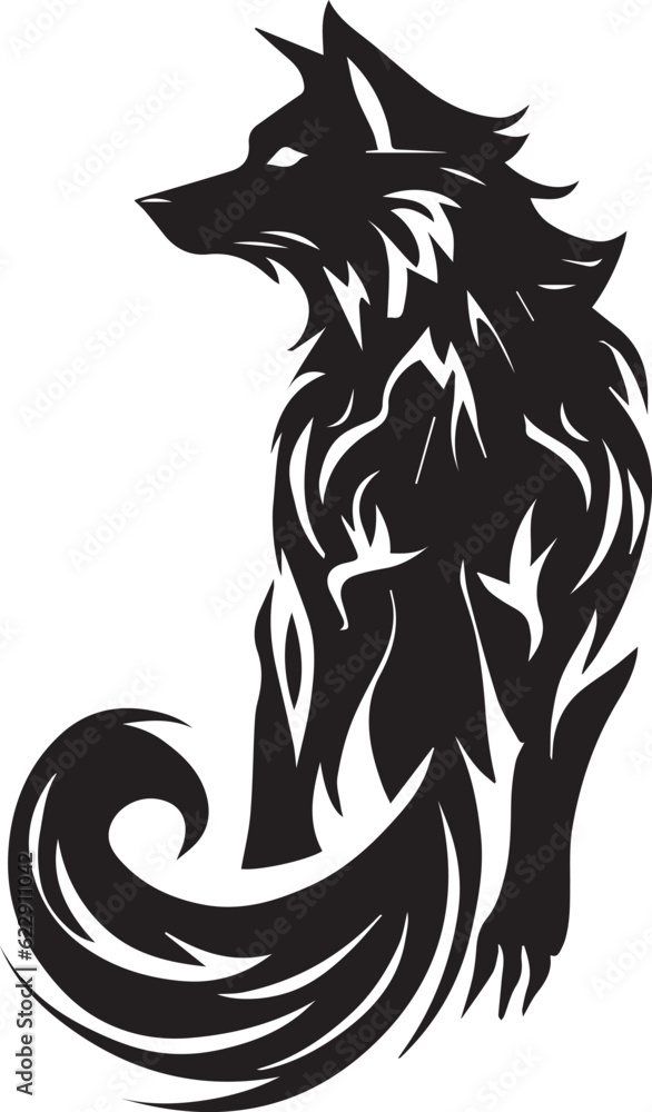 Wolf vector tattoo design illustration Wolf vector tattoo design illustration
