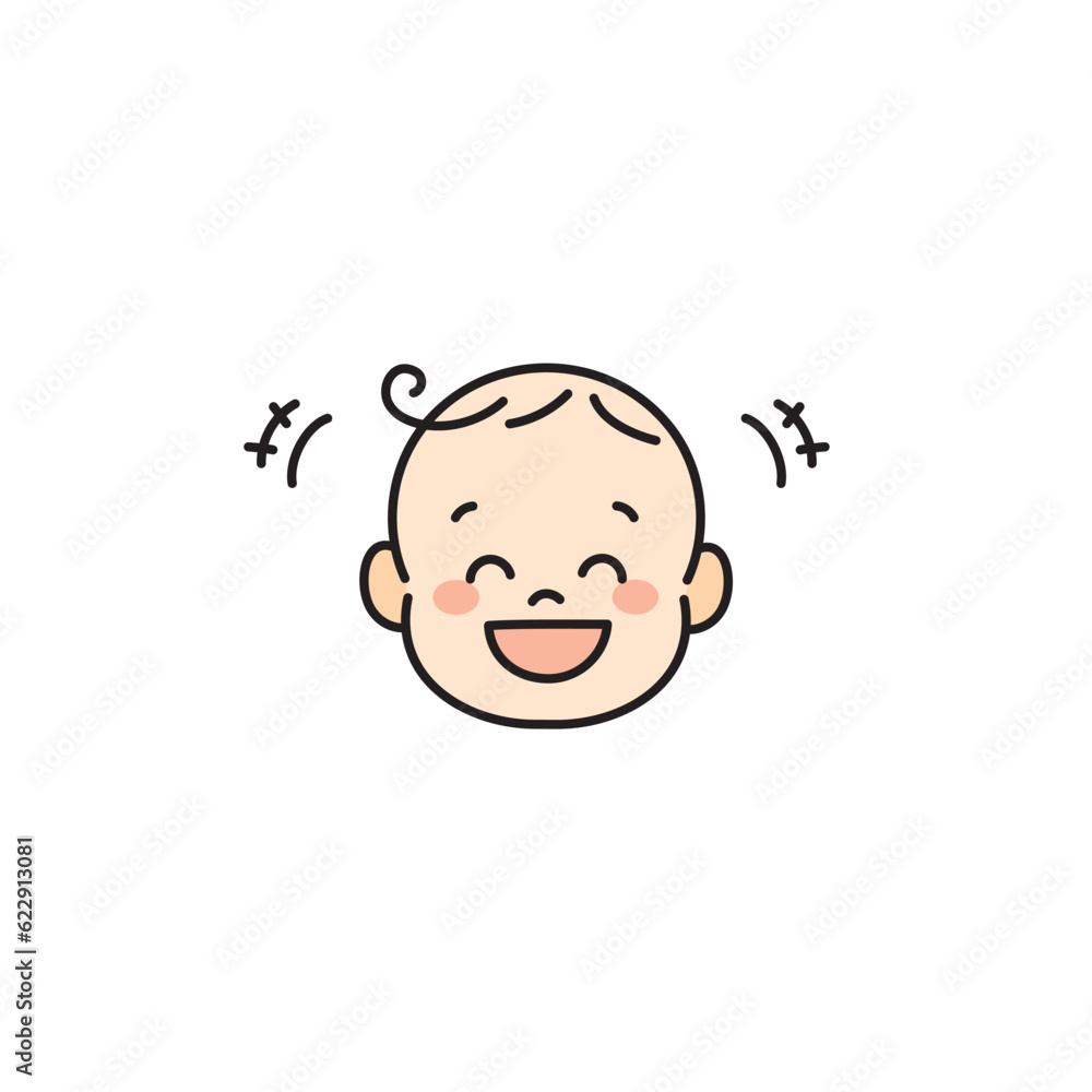 赤ちゃん ベビー 顔 イラスト アイコン 笑う 赤ちゃん ベビー 顔 イラスト アイコン 笑う