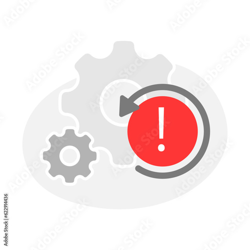 error while loading, couldnt load, tap to retry concept illustration flat design vector eps10. modern graphic element for landing page, empty state ui, infographic, icon