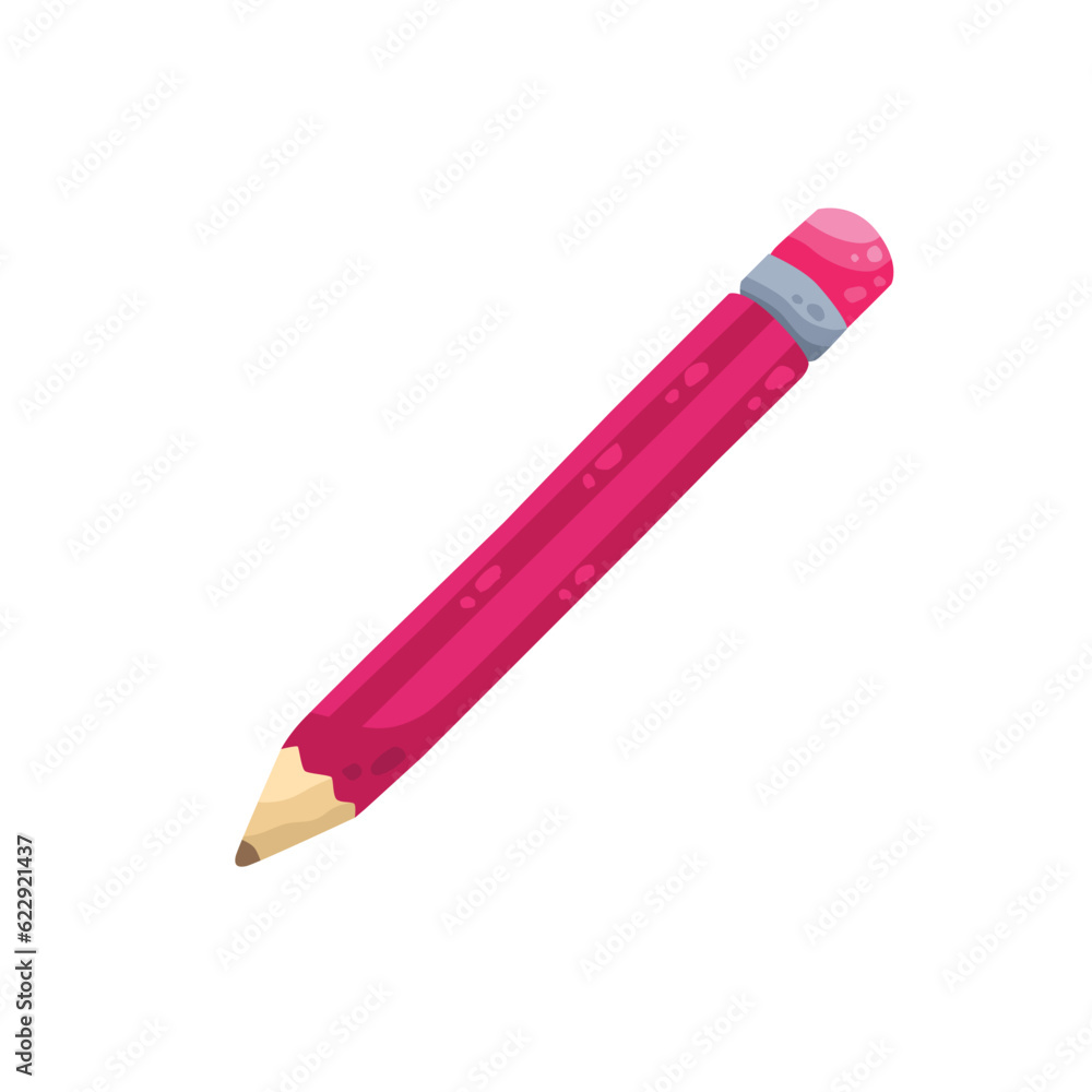 Pencil school stationery cartoon vector illustration Pencil school stationery cartoon vector illustration
