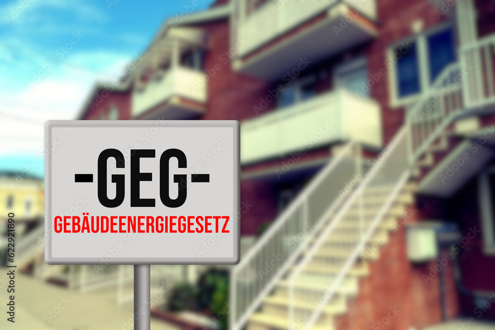Ein Haus und GEG Gebäudeenergiegesetz in Deutschland