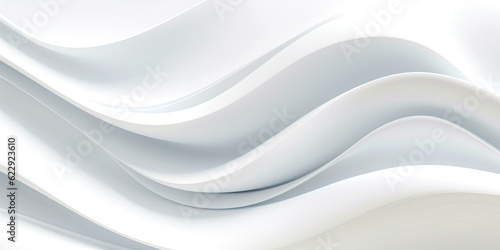 Abstract white shapes wave background