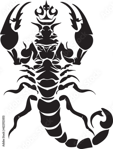 Scorpion king vector tattoo design