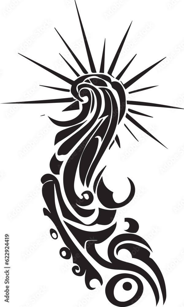 Fototapeta premium Tribal Tattoo Design vector illustration