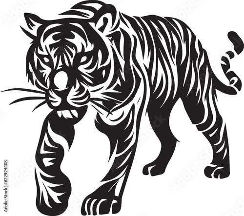 Tiger vector tattoo design illustration © Big Dream