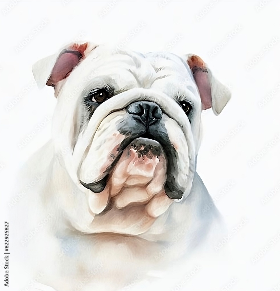 White English Bulldog