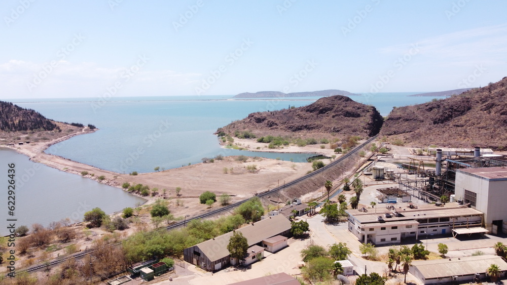 PHOTOGRAPHY WITH DRONE OF SUNSET IN GUAYMAS BEACH SONORA MEXICO