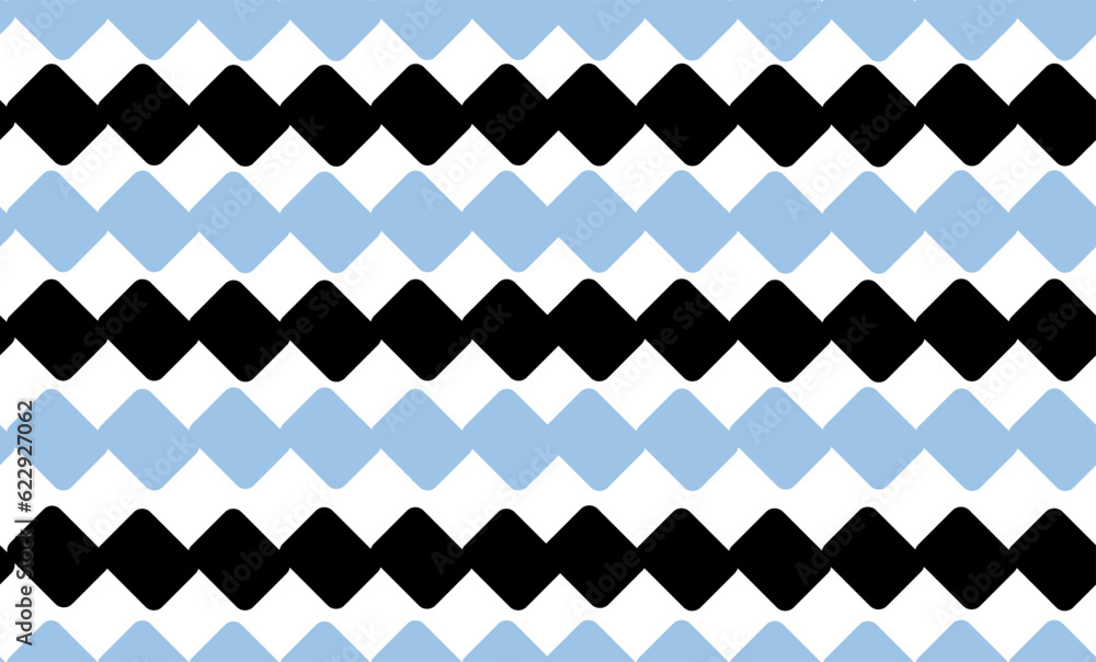 Background pattern with horizontal stripes of blue and black color, Vintage color zigzag seamless geometric diamond net repeat pattern, replete image, design for fabric printing
Background pattern with horizontal stripes of blue and black color, Vintage color zigzag seamless geometric diamond net repeat pattern, replete image, design for fabric printing