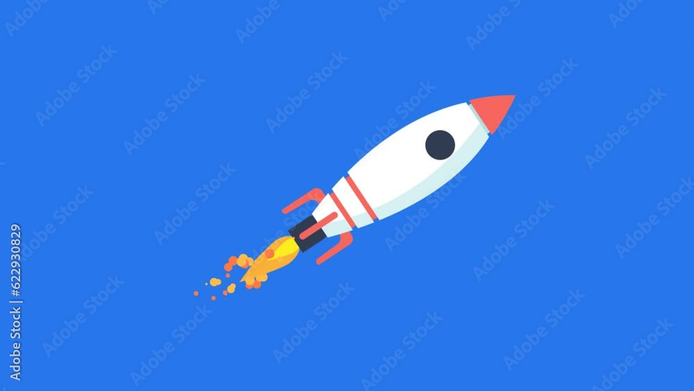 Startup Rocket Flying Startup Rocket Flying