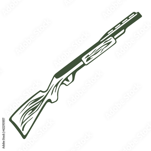 Hunting Shotgun Sticker