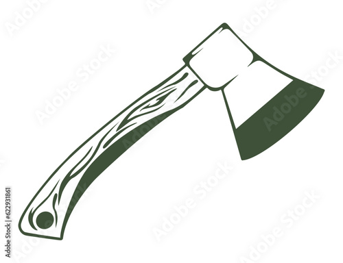 Hunting Ax Sticker