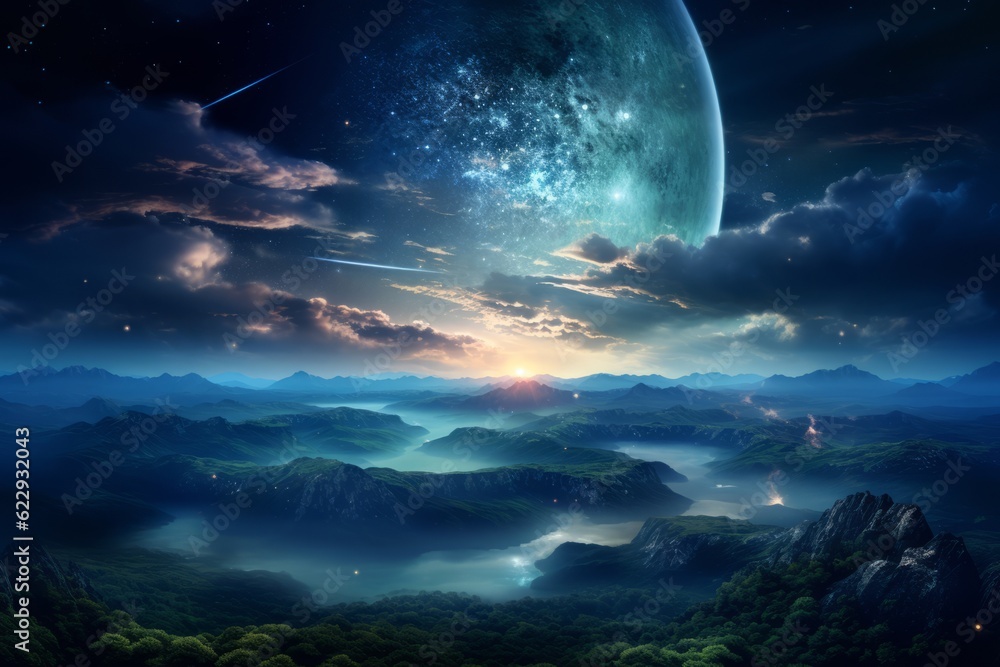 Landscape With Space, Generative AI Landscape With Space, Generative AI