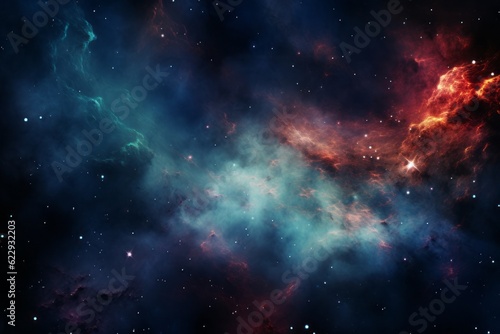 Nebula And Galaxies In Scape  Generative AI