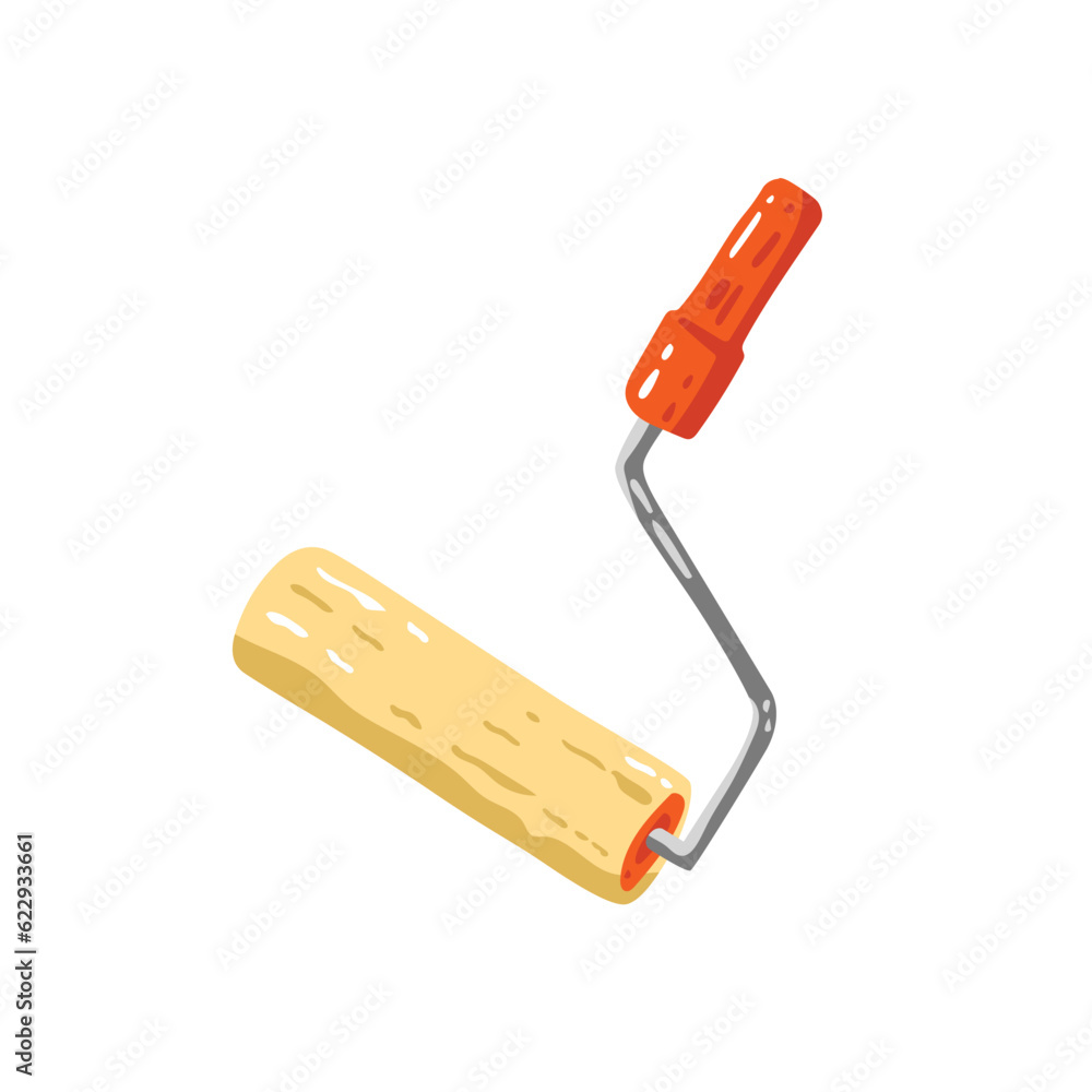 Paint roller cartoon vector illustration Paint roller cartoon vector illustration