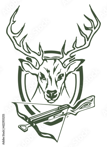 Emblem Deer Sticker