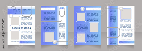Abdominal palpation importance blank brochure layout design. Vertical poster template set with empty copy space for text. Premade corporate reports collection. Editable flyer paper pages