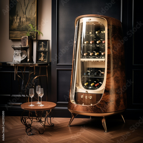 modern baroque wine cabinet