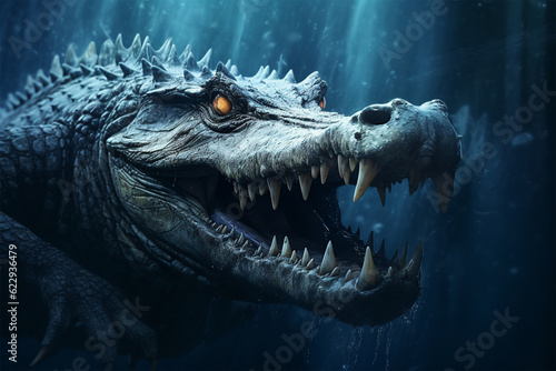 head of a crocodile generative ai