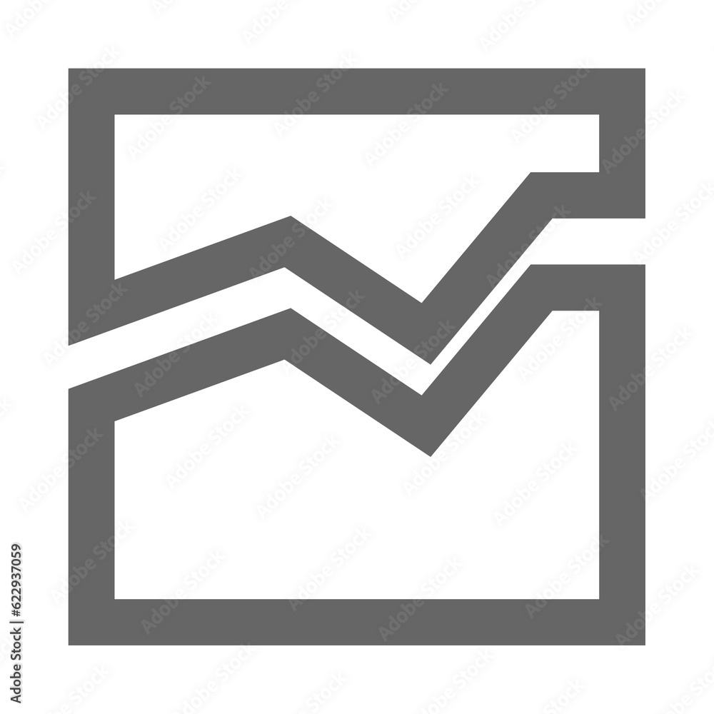Business report icon. Graph chart presentation symbol. Business report icon. Graph chart presentation symbol.