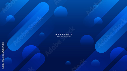 Geometric blue shapes wallpaper for poster, certificate, presentation, landing page