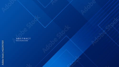 Memphis Blue geometric shapes light background vector. Modern diagonal presentation background.