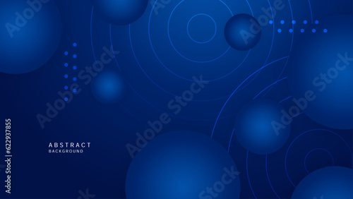 Abstract Blue background with 3d modern trendy fresh color for presentation design, flyer, social media cover, web banner, tech banner
